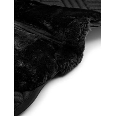 Tapis de selle Equestrian Stockholm Jumping faux mouton Crystal Noir Tapis de selle Equestrian Stockholm Jumping faux mouton Crystal Noir
