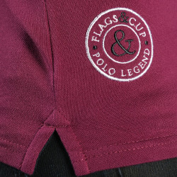 Polo femme BOGOTA Flags & Cup Framboise Rouge