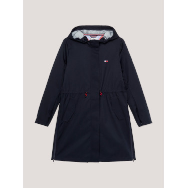 Lange waterdichte Tommy Hilfiger Equestrian Washington mantel Woestijnlucht Blauw Lange waterdichte Tommy Hilfiger Equestrian Washington mantel Woestijnlucht Blauw