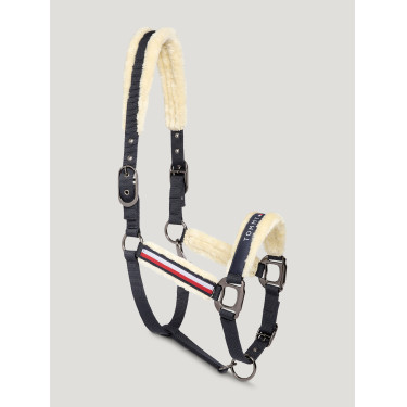 Licol avec fourrure Tommy Hilfiger Equestrian Kennedy Desert sky Bleu