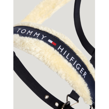 Halster met bont Tommy Hilfiger Equestrian Kennedy Woestijnlucht Blauw