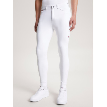 Pantalon d'équitation Tommy Hilfiger Equestrian toutes saisons Geneva grip genoux homme Blanc optique