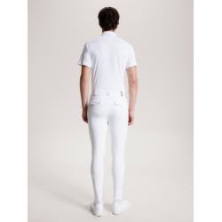 Pantalon d'équitation Tommy Hilfiger Equestrian toutes saisons Geneva grip genoux homme Blanc optique