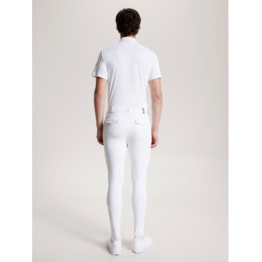 Pantalon d'équitation Tommy Hilfiger Equestrian toutes saisons Geneva grip genoux homme Blanc optique