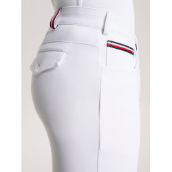 Rijbroek Tommy Hilfiger Equestrian all-season Geneva met kniest grip voor heren Optisch wit