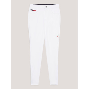 Pantalon d'équitation Tommy Hilfiger Equestrian toutes saisons Geneva grip genoux homme Blanc optique