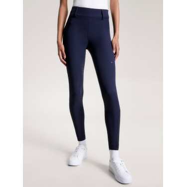 Pantalon Tommy Hilfiger Equestrian Hudson Hybride full grip femme Desert sky Bleu Pantalon Tommy Hilfiger Equestrian Hudson Hybride full grip femme Desert sky Bleu