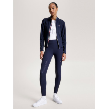 Pantalon Tommy Hilfiger Equestrian Hudson Hybride full grip femme Desert sky Bleu Pantalon Tommy Hilfiger Equestrian Hudson Hybride full grip femme Desert sky Bleu
