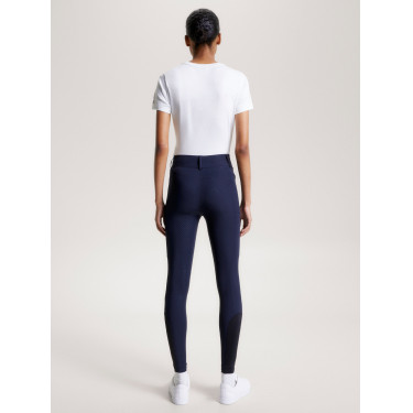 Pantalon Tommy Hilfiger Equestrian Hudson Hybride full grip femme Desert sky Bleu Pantalon Tommy Hilfiger Equestrian Hudson Hybride full grip femme Desert sky Bleu