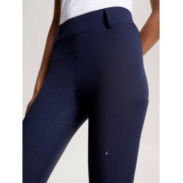 Pantalon Tommy Hilfiger Equestrian Hudson Hybride full grip femme Desert sky Bleu Pantalon Tommy Hilfiger Equestrian Hudson Hybride full grip femme Desert sky Bleu