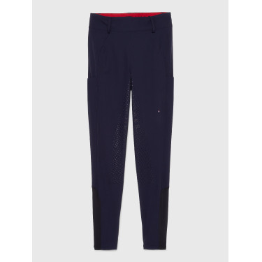 Pantalon Tommy Hilfiger Equestrian Hudson Hybride full grip femme Desert sky Bleu Pantalon Tommy Hilfiger Equestrian Hudson Hybride full grip femme Desert sky Bleu