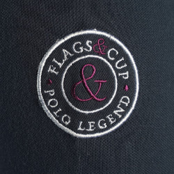 Polo femme TIJUANA Flags & Cup Bleu marine