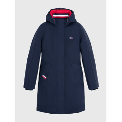 Parka longue Tommy Hilfiger Equestrian Oregon femme Desert sky Bleu Parka longue Tommy Hilfiger Equestrian Oregon femme Desert sky Bleu