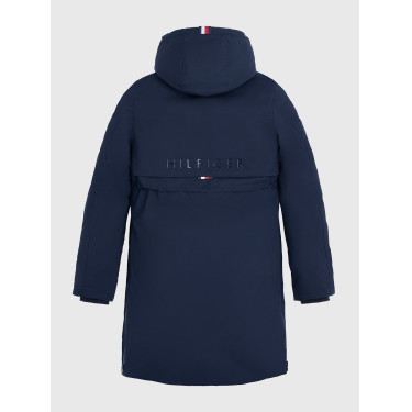 Lange parka Tommy Hilfiger Equestrian Oregon dames Woestijnlucht Blauw Lange parka Tommy Hilfiger Equestrian Oregon dames Woestijnlucht Blauw