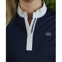 Polo SANTANA femme manches courtes Flags & Cup Blanc Polo SANTANA femme manches courtes Flags & Cup Blanc