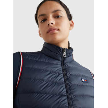 Dames mouwloos jack Tommy Hilfiger Equestrian licht en van gerecycled dons Woestijnlucht Blauw Dames mouwloos jack Tommy Hilfiger Equestrian licht en van gerecycled dons Woestijnlucht Blauw
