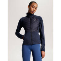 Hybride thermische damesjas Tommy Hilfiger Equestrian Woestijnlucht Blauw Hybride thermische damesjas Tommy Hilfiger Equestrian Woestijnlucht Blauw