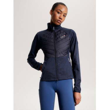 Hybride thermische damesjas Tommy Hilfiger Equestrian Woestijnlucht Blauw