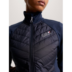 Hybride thermische damesjas Tommy Hilfiger Equestrian Woestijnlucht Blauw