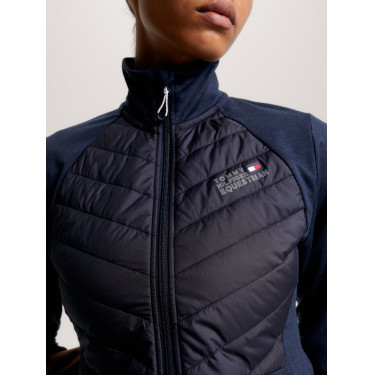 Hybride thermische damesjas Tommy Hilfiger Equestrian Woestijnlucht Blauw