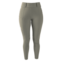 Legging d’équitation Kentucky Classic Full Grip femme Vert poussiéreux