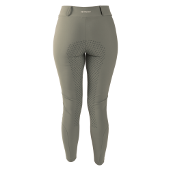 Legging d’équitation Kentucky Classic Full Grip femme Vert poussiéreux