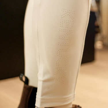 Legging d'Equitation Kentucky Classic Grip au Genou femme Blanc