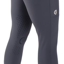 Legging d'Equitation Kentucky Classic Grip au Genou femme Bleu océan