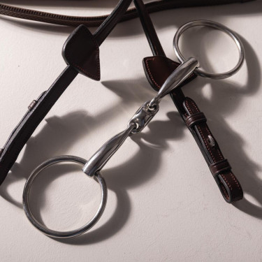 Mors à Anneaux Velari Double Brisure Acier Inoxydable Mors à Anneaux Velari Double Brisure Acier Inoxydable
