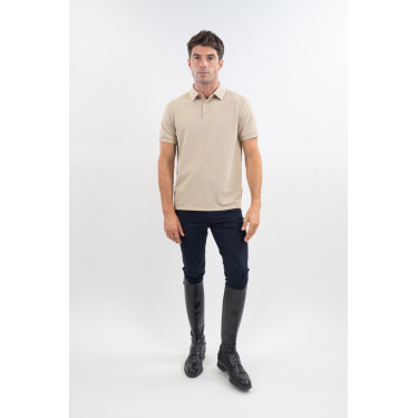 Polo SG x Harcour Nino homme manches courtes Lin Beige