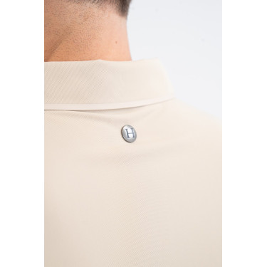 Polo SG x Harcour Nino homme manches courtes Lin Beige