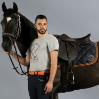 Heren-T-shirt ACAPULCO Flags & Cup Gemêleerd grijs