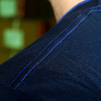 Heren T-shirt TIAPARO Flags & Cup Marineblauw