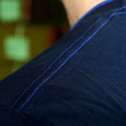 Heren T-shirt TIAPARO Flags & Cup Marineblauw