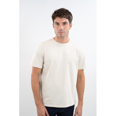 T-shirt SG x Harcour Lucky met korte mouwen Linnen Beige