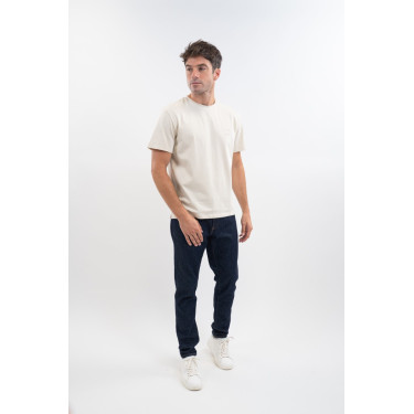 T-shirt SG x Harcour Lucky met korte mouwen Linnen Beige