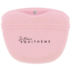 Pochette friandises silicone Je t'aime Equithème Rose