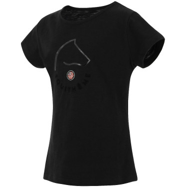 T-shirt Equithème Claire Enfant Noir T-shirt Equithème Claire Enfant Noir