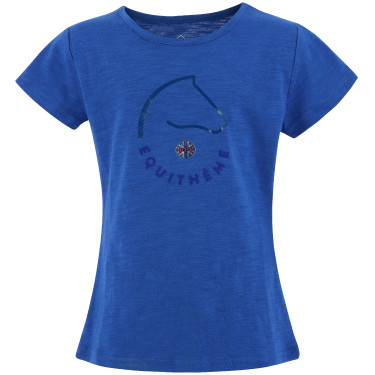 T-shirt Equithème Claire Enfant Bleu Monaco T-shirt Equithème Claire Enfant Bleu Monaco
