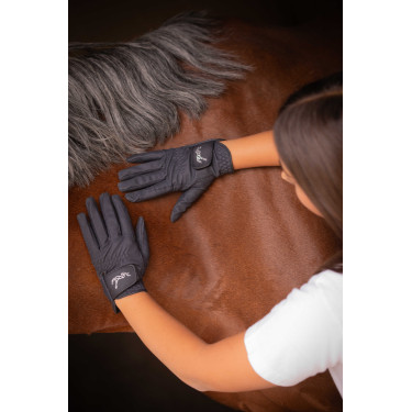 Handschoenen Eden by Pénélope Prisma Strass Marine Marineblauw