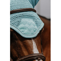 Bonnet chasse mouche Equithème Brocart Bleu ciel