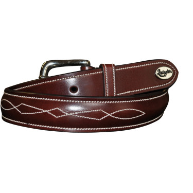 Ceinture Lexington surpiquée Marron Ceinture Lexington surpiquée Marron
