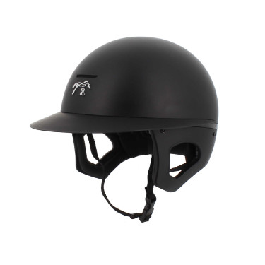 Casque Pénélope visière longue Noir mat