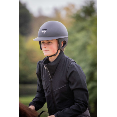 Casque Pénélope visière longue Noir mat