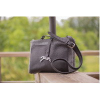 Sac Pénélope Pablito grand modèle Motif chevron / cognac Marron