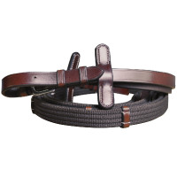 Teugels Stof met stops Lexington 19 mm Zwart