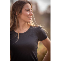 T-shirt Pénélope Techty korte mouwen Grijs