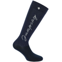 Chaussettes Equithème Jump Marine / argent Bleu Chaussettes Equithème Jump Marine / argent Bleu