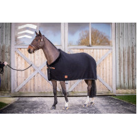 Fleece deken Diagonal Paddock Sport Zwart