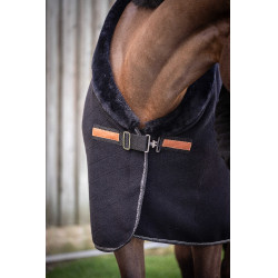 Fleece deken Diagonal Paddock Sport Zwart